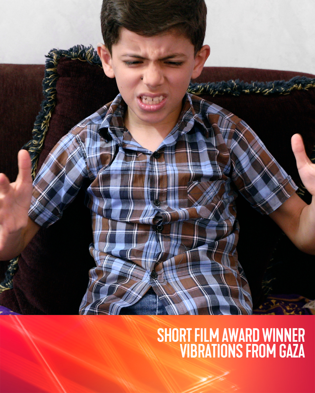 <strong>الفيلم الفلسطيني القصير Vibrations from Gaza للمخرجة رحاب نزال الفائز بـ جائزة جائزة أفضل فيلم قصير في في مهرجان لندن السينمائي الدولي 2024</strong>