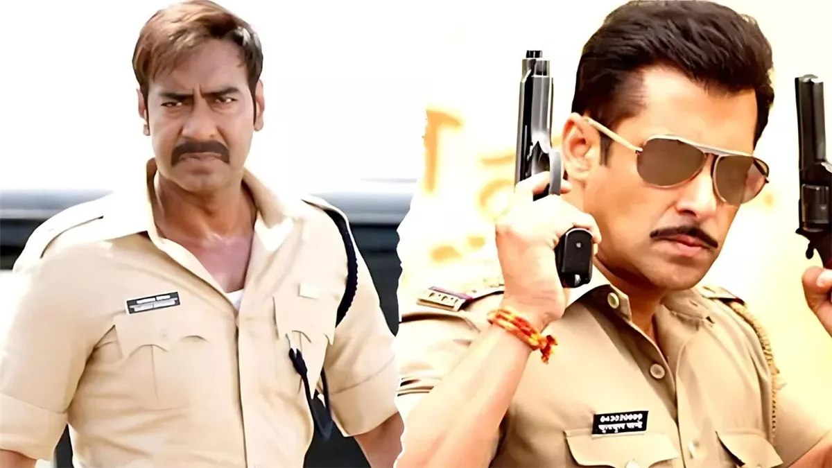 <strong>سلمان خان في شخصية الضابط تشولبول باندي و أجاي ديفجان في فيلم Singham Again</strong>