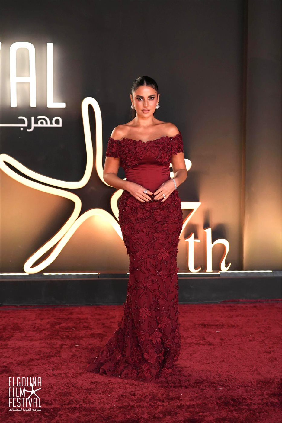 <strong>النجمة التونسية درة في مهرجان الجونة السينمائي</strong>
