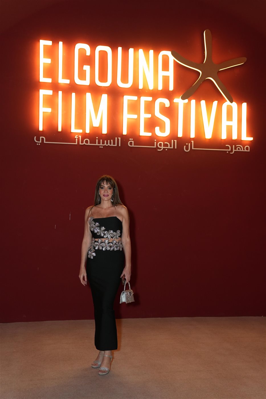 <strong>الفنانة حسناء سيف الدين في مهرجان الجونة السينمائي</strong>