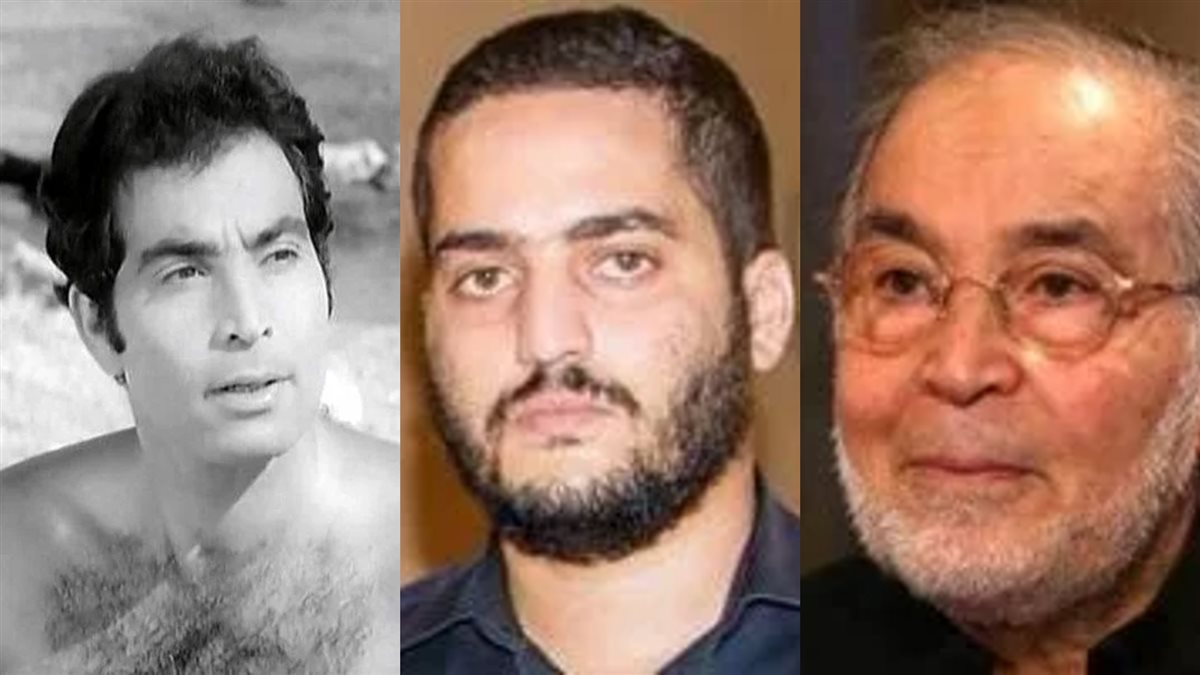 <strong>حسن يوسف في مرحلة الكبر ونجله المتوفي عبد الله وحسن يوسف في مرحلة شبابه</strong>