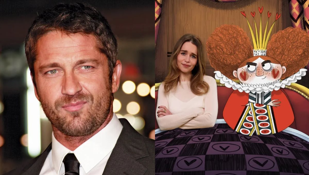<strong>نجوم هوليوود إميليا كلارك و جيرارد باتلر أبطال فيلم الرسوم المتحركة الجديد The Night Before Christmas in Wonderland</strong>