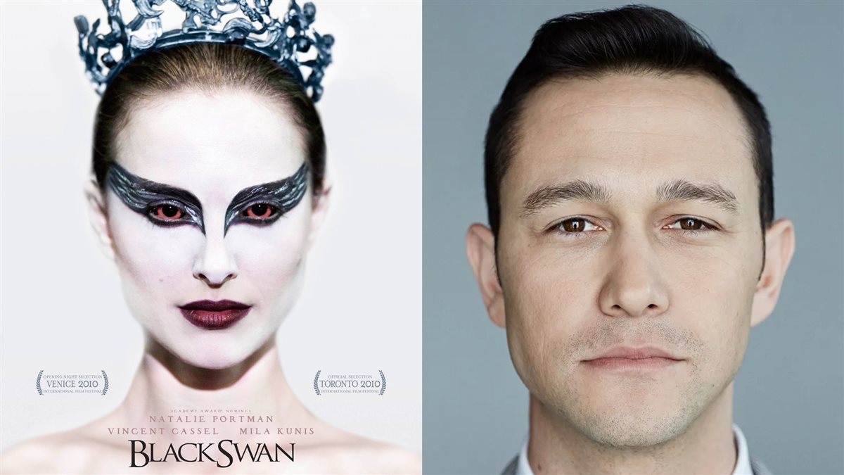 <strong>جوزيف جوردون ليفيت وصورة أفيش فيلم Black Swan</strong>