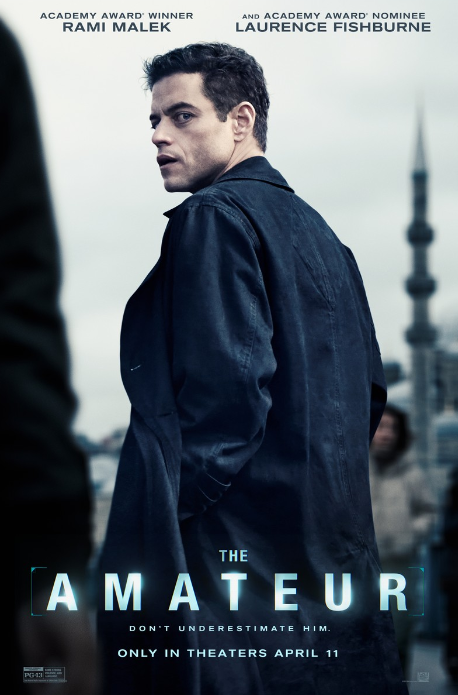 <strong>رامي مالك على صورة أفيش الفيلم الجديد The Amateur</strong>