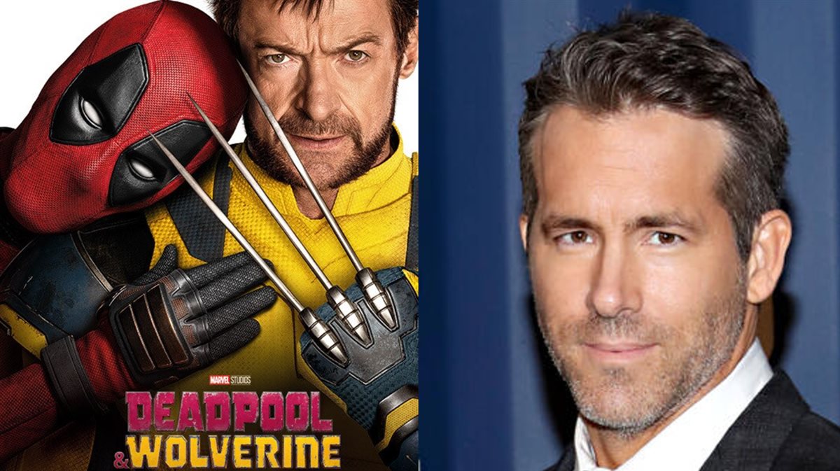 <strong>الممثل العالمي رايان رينولدز والجزء الثالث فيلمه الجديد Deadpool & Wolverine مع الفنان هيو جاكمان</strong>