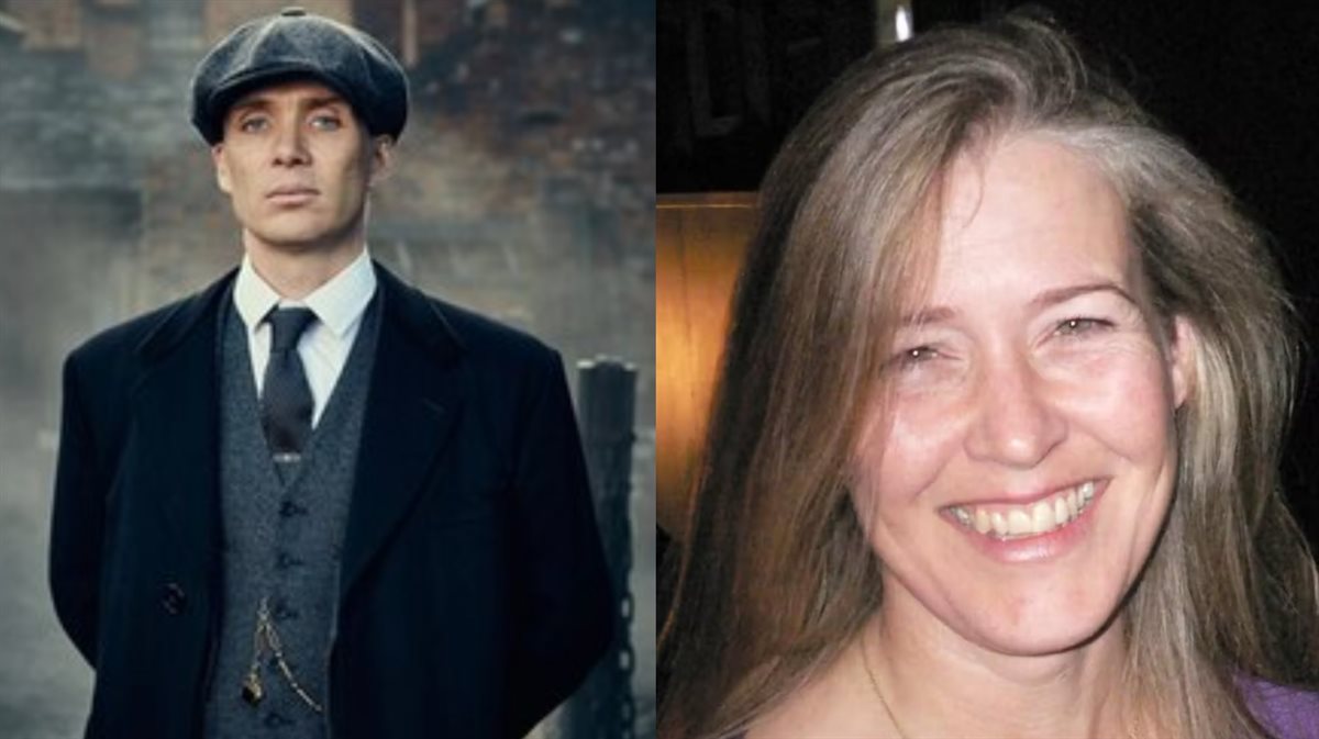 <strong> ستيفاني كولي مصممة أزياء مسلسل Peaky Blinders و كيليان مورفي في ملابس شخصية “تومي شيلبي” بالمسلسل التي صممتها ستيفاني كولي</strong>