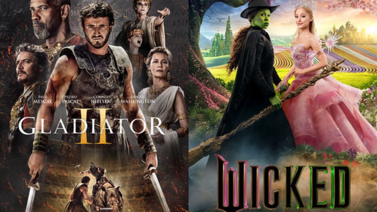 <strong>صور أفيشات الأفلام الجديدة Wicked و Gladiator 2</strong>
