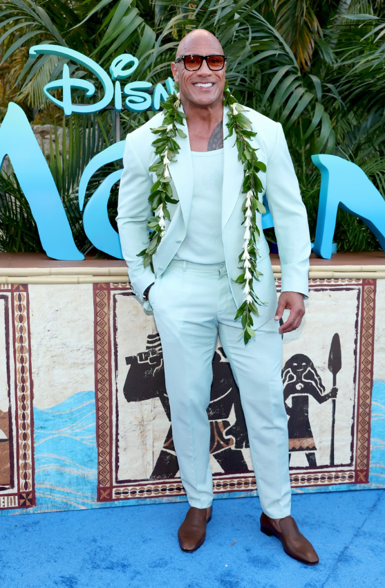 <strong>دوين جونسون في العرض الخاص لفيلمه الجديد Moana 2</strong>