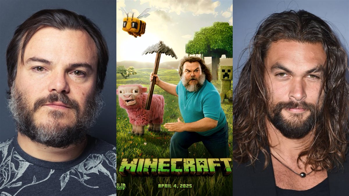 <strong> جايسون موموا و جاك بلاك أبطال الفيلم الجديد A Minecraft Movie وصورة أفيش الفيلم</strong>