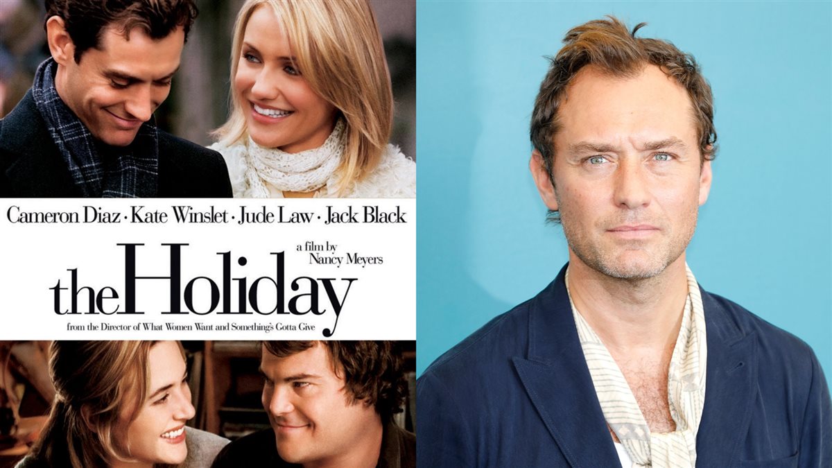 <strong>الممثل البريطاني جود لو وفيلمه الشهير The Holiday مع كيت وينسليت و كاميرون دياز</strong>