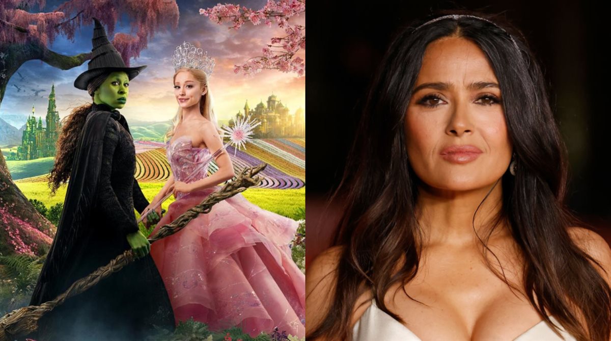 <strong>سلمى حايك وصورة أفيش فيلم Wicked</strong>