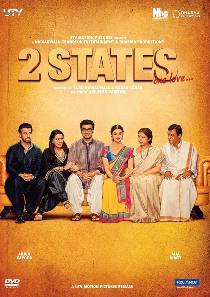 <strong>أرجون كابور و عليا بهات على صورة أفيش فيلمهم الشهير Two States</strong>