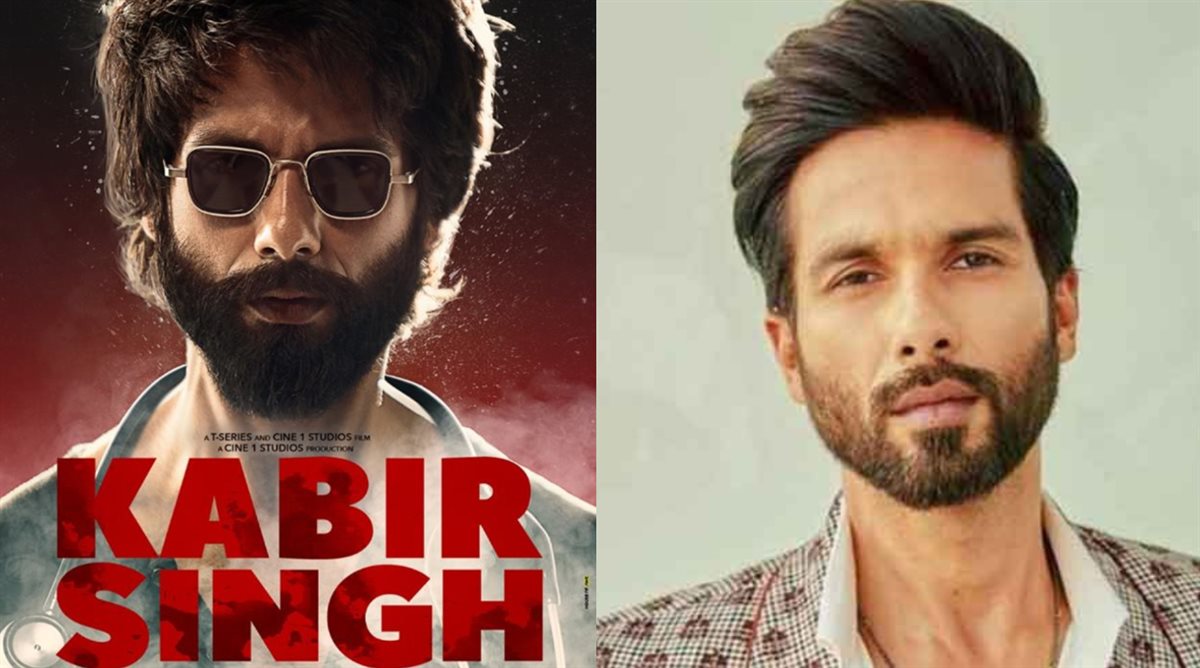 <strong>شاهيد كابور وصورته على أفيش فيلمه Kabir Singh</strong>