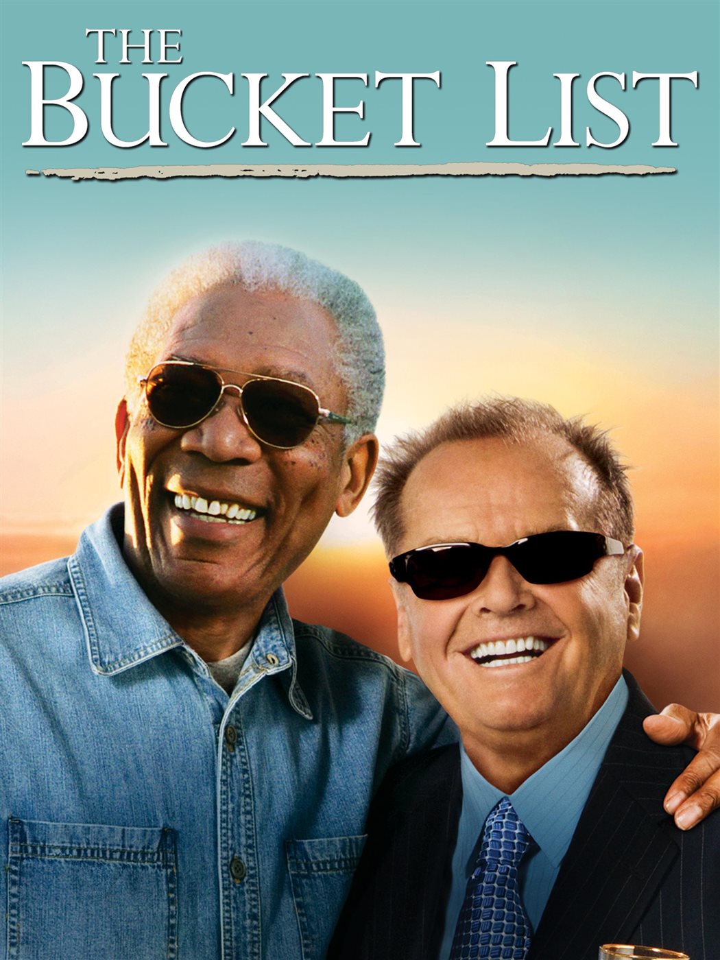 <strong>مورجان فريمان و جاك نيكلسون على صورة أفيش فيلمهم الشهير The Bucket List</strong>