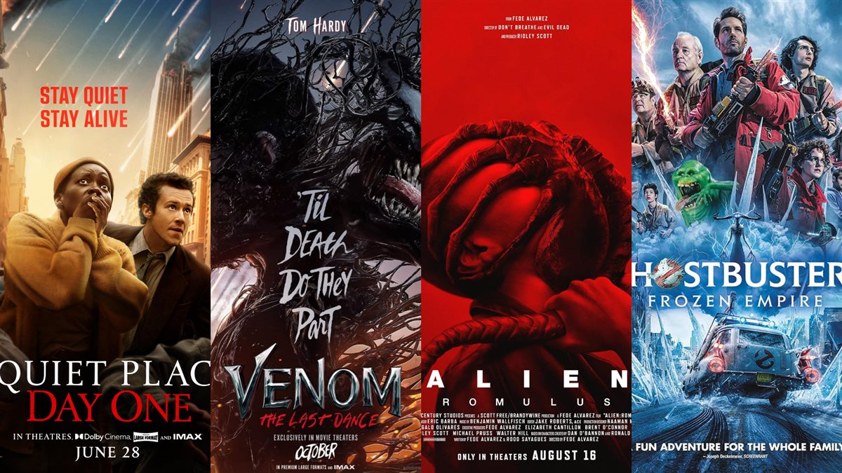 <strong>أفلام Ghostbusters: Frozen Empire و Alien: Romulus و Venom: The Last Dance و A Quiet Place: Day One</strong>