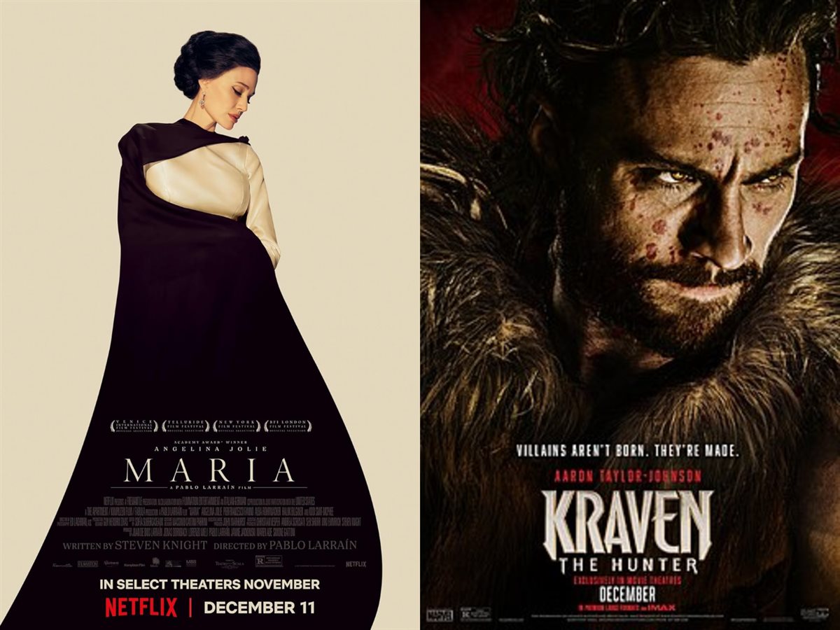 <strong>صور أفيشات أفلام Kraven The Hunter و Maria</strong>