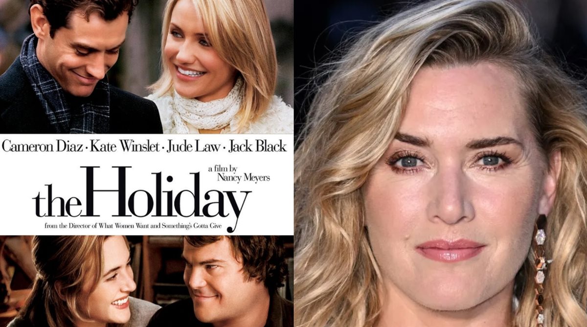 <strong>كيت وينسليت وصورة أفيش فيلم The Holiday</strong>