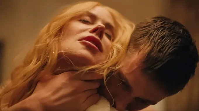 <strong>نيكول كيدمان و هاريس ديكنسون في مشهد من فيلم Baby girl</strong>