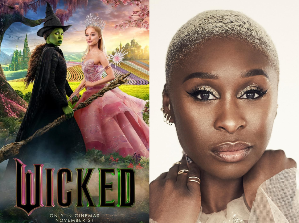 <strong>سينثيا إيريفو بطلة فيلم Wicked وصورتها على أفيش الفيلم وهو الفيلم الذي سيُطرح جزء ثاني بعنوان Wicked For Good</strong>