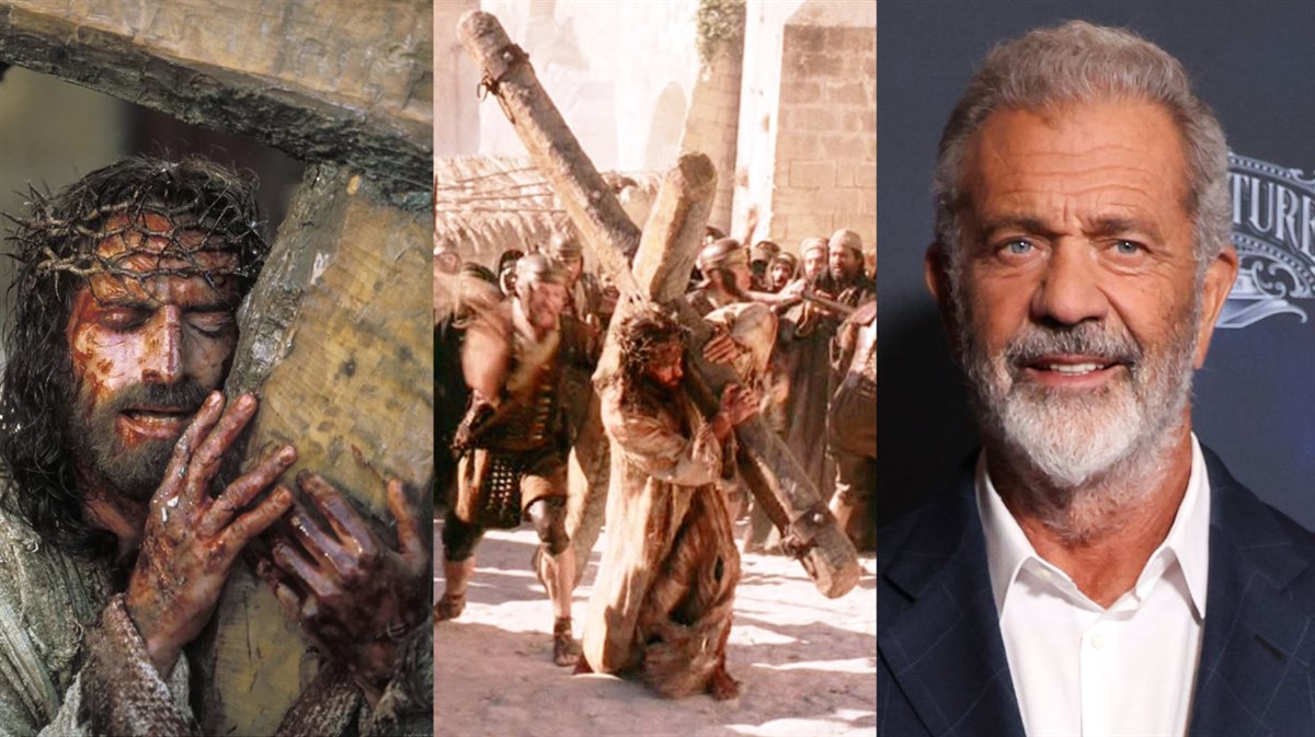 <strong>ميل جيبسون ومشاهد من الفيلم الذي أخرجه Passion of the Christ في عام 2004 والمقرر إخراج ميل تصوير الجزء الثاني منه The Resurrection of the Christ في العام المُقبل 2026.</strong>