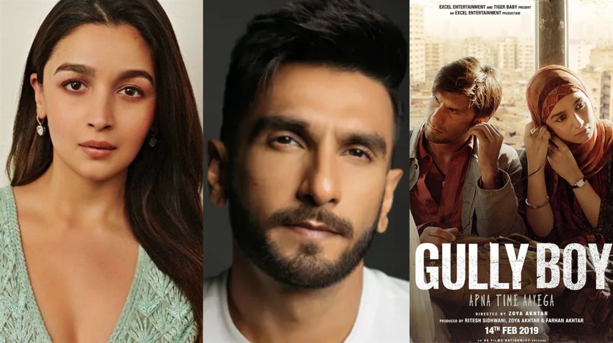 <strong>صورة أفيش الفيلم الهندي Gully Boy وأبطاله رانفير سينج و عليا بهات</strong>