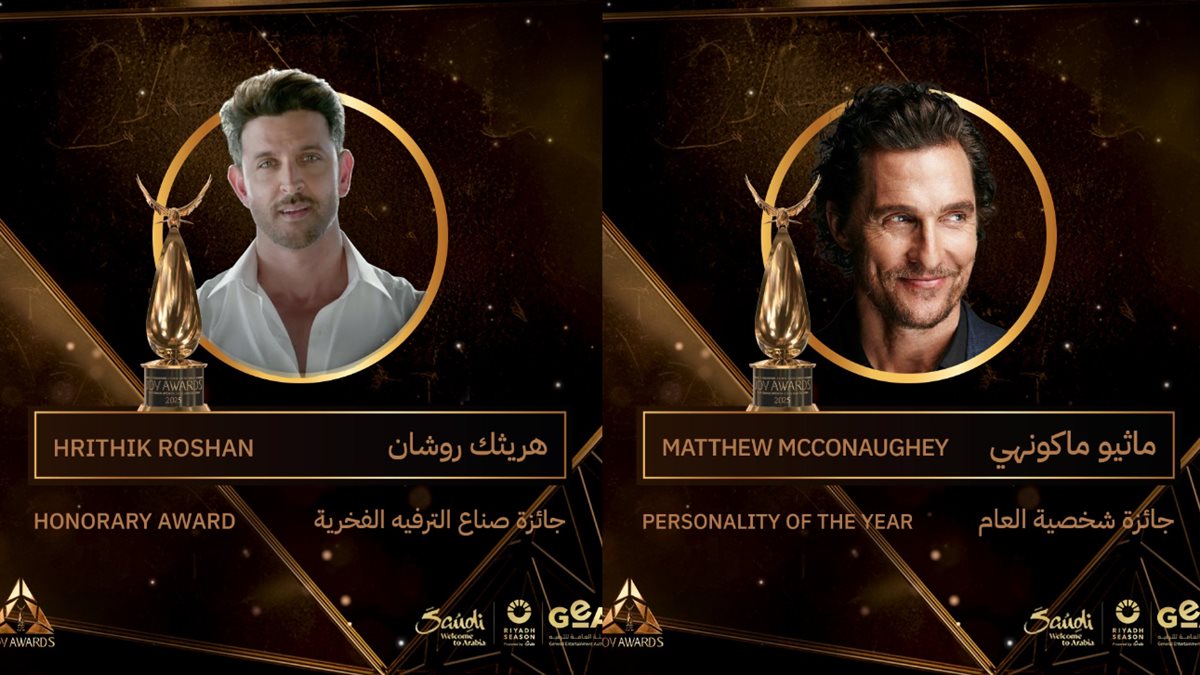 <strong>نجم هوليوود ماثيو ماكونهي ونجم بوليوود هريثيك روشان</strong>