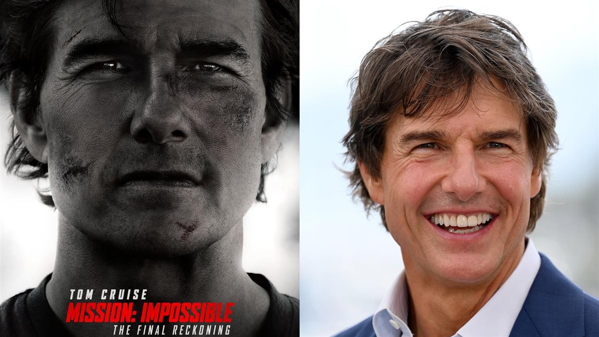 <strong>توم كروز وصورته على أفيش فيلمه الجديد Mission: Impossible – The Final Reckoning</strong>