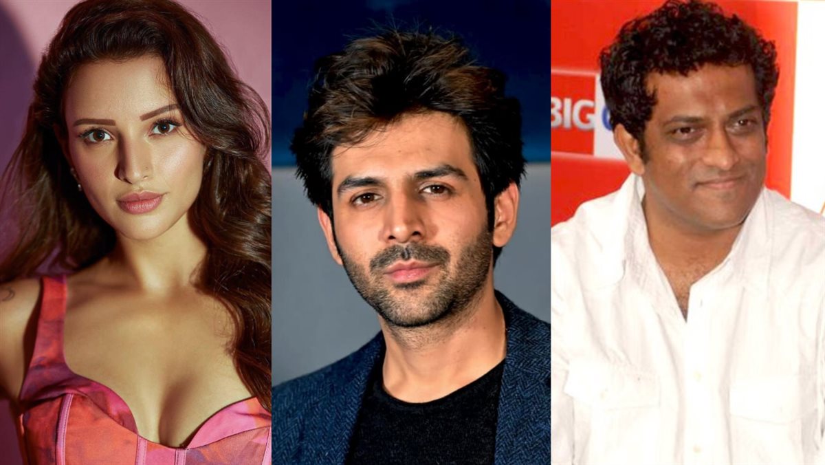 <strong>المخرج أنوراج باسو مخرج الفيلم الهندي الجديد Aashiqui 3 و كارتيك أريان بطله والممثلة المنسحبة من بطولة الفيلم تريبتي ديمري</strong>
