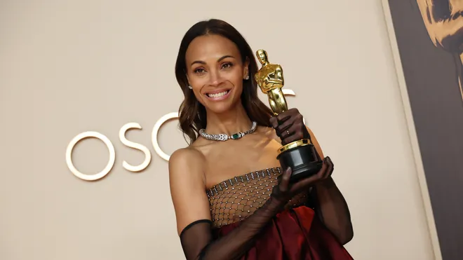 <strong>زوي سالدانا الفائزة بجائزة أوسكار لأفضل ممثلة مساعدة عن دورها في الفيلم العالمي Emilia Pérez</strong>