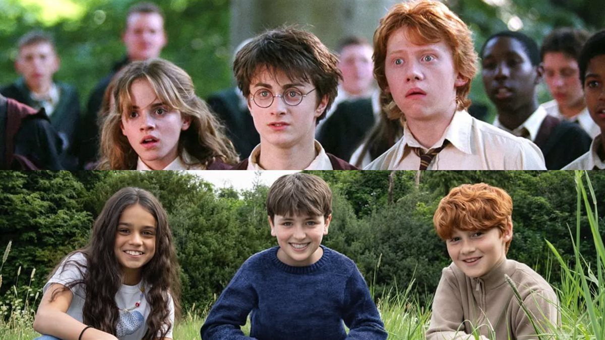 فوق أبطال فيلم Harry Potter وتحت أبطال المسلسل المأخوذ عن الفيلم الذين تم اختيارهم وهم دومينيك ماكلولين و أرابيلا ستانتون و أليستير ستاوت