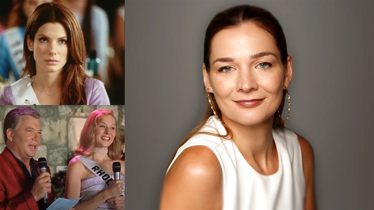 هيذر بيرنز بطلة فيلم Miss Congeniality ومشاهد من الفيلم مع ساندرا بولوك