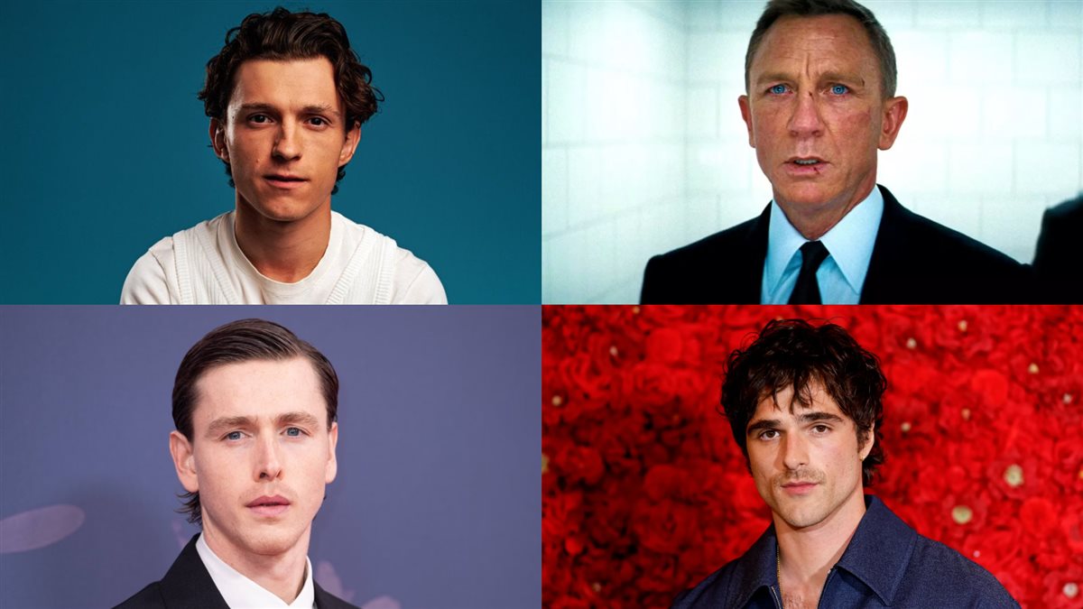 دانيال كريج البطل السابق لأفلام James Bond والنجوم المتوقع ترشيحهم للشخصية بعده وهم توم هولاند و جاكوب إيلوردي و هاريس ديكنسون