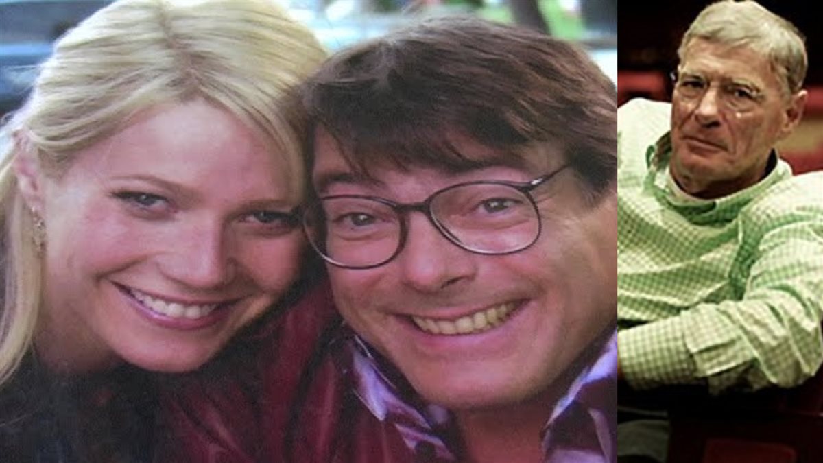 الممثل الراحل رينيه كيربي بطل فيلم Shallow Hal وصورته مع الممثلة جوينيث بالنرو في مشهد من الفيلم