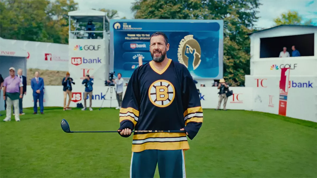 آدم ساندلر في مشهد من فيلمه الجديد Happy Gilmore 2