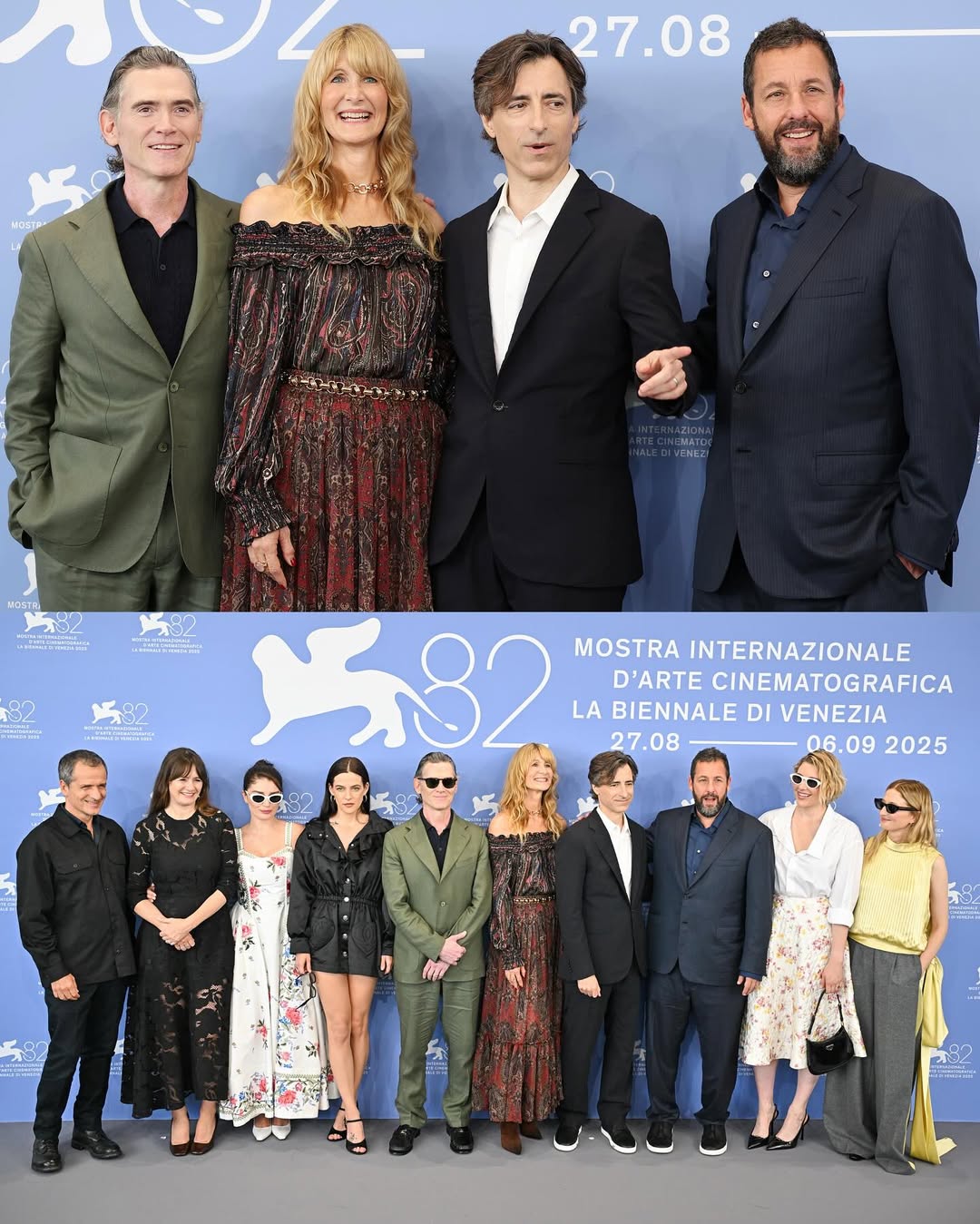 آدم ساندلر في &nbsp;المؤتمر الصحفي لفيلمه العالمي الجديد Jay Kelly في مهرجان فينيسيا السينمائي 2025