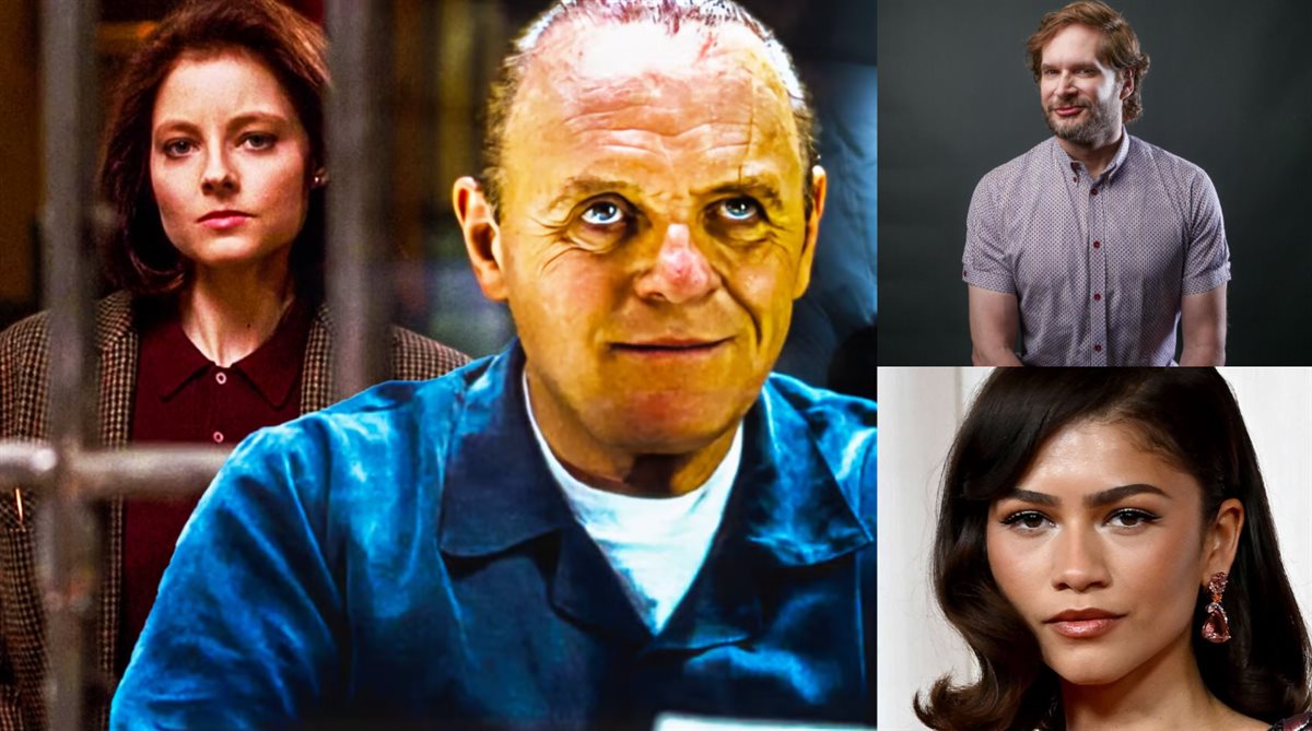 المنتج وكاتب السيناريو براين فولر والممثلة زيندايا ومشهد من فيلم The Silence of the Lambs