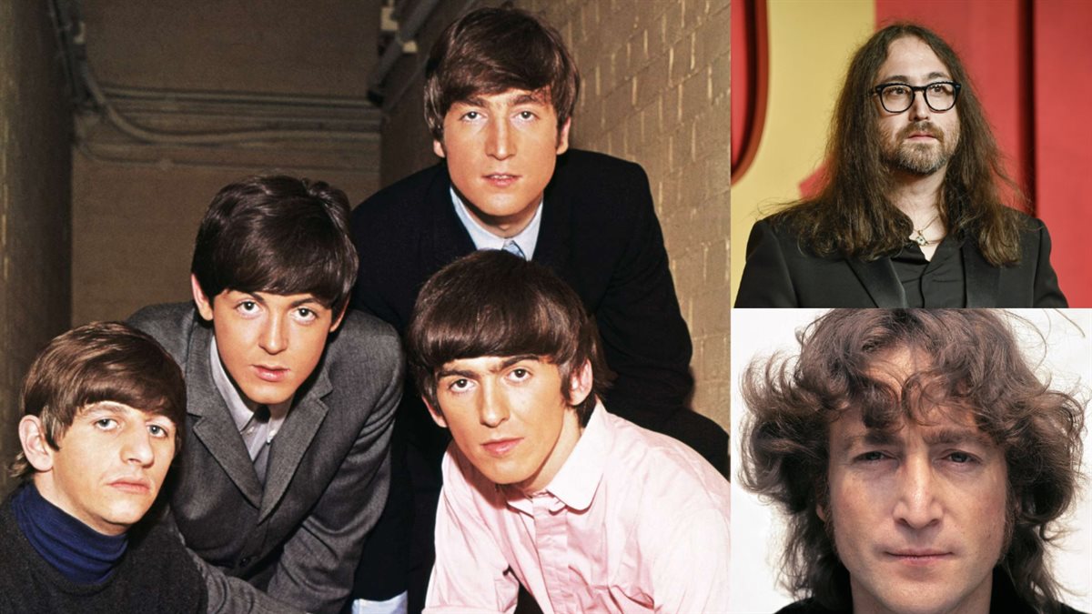شون أونو لينون ووالده الراحل جون لينون وفرقته The Beatles