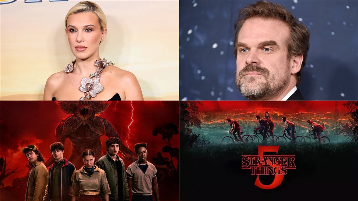 ديفيد هاربر و ميلي بوبي براون أبطال مسلسل Stranger Things وصورة أفيش المسلسل