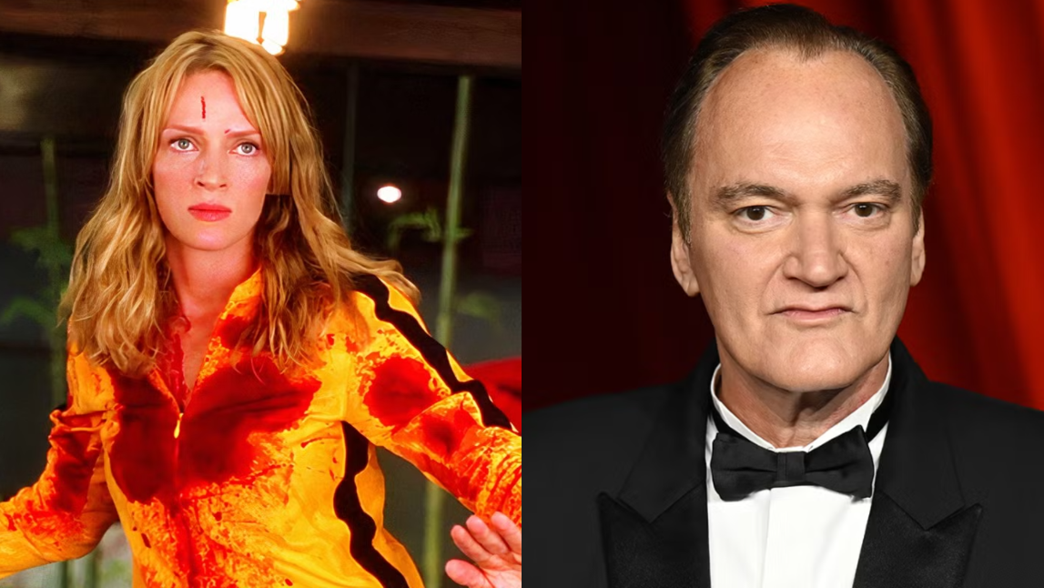 كوينتين تارانتين مخرج أفلام Kill Bill وبطلته أوما ثورمان