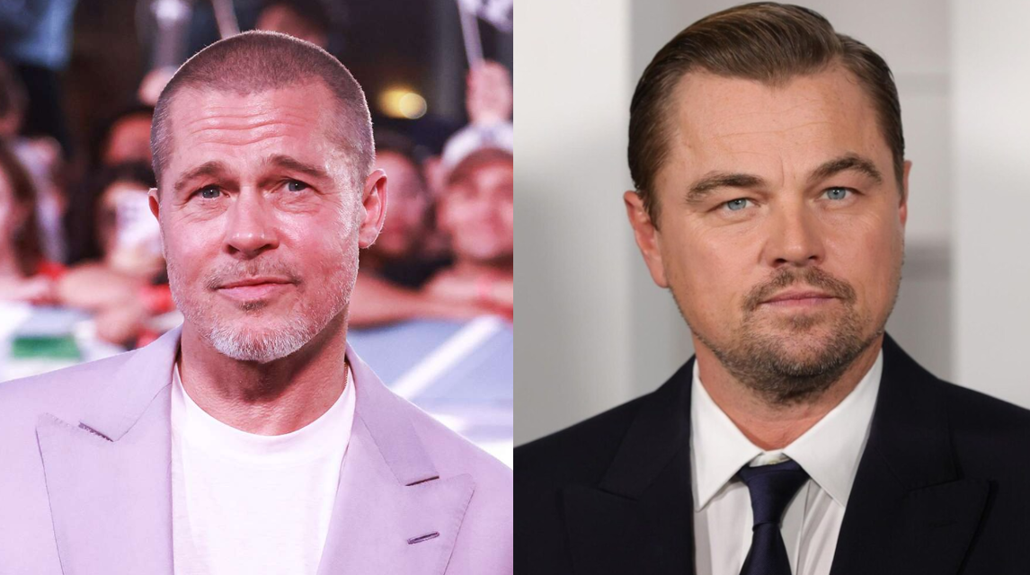 ليوناردو دي كابريو و براد بيت أبطال فيلمOnce Upon a Time in Hollywood