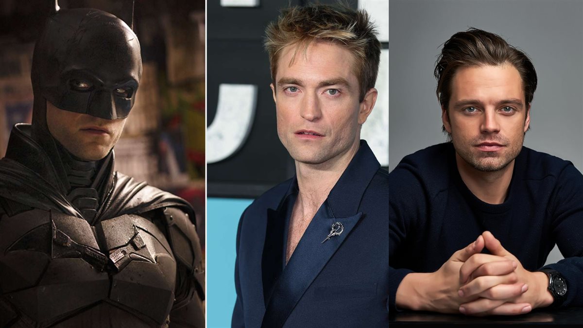 سيباستيان ستان و روبرت باتينسون وشخصيته باتمان في فيلم The Batman&nbsp;