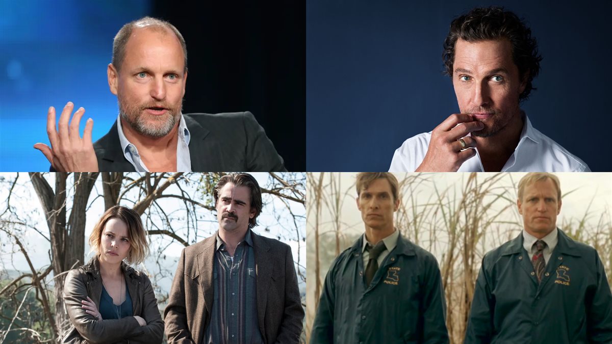 ماثيو ماكونهي و وودي هارلسون وصورتهم في مسلسل True Detective مع مشاهد منه