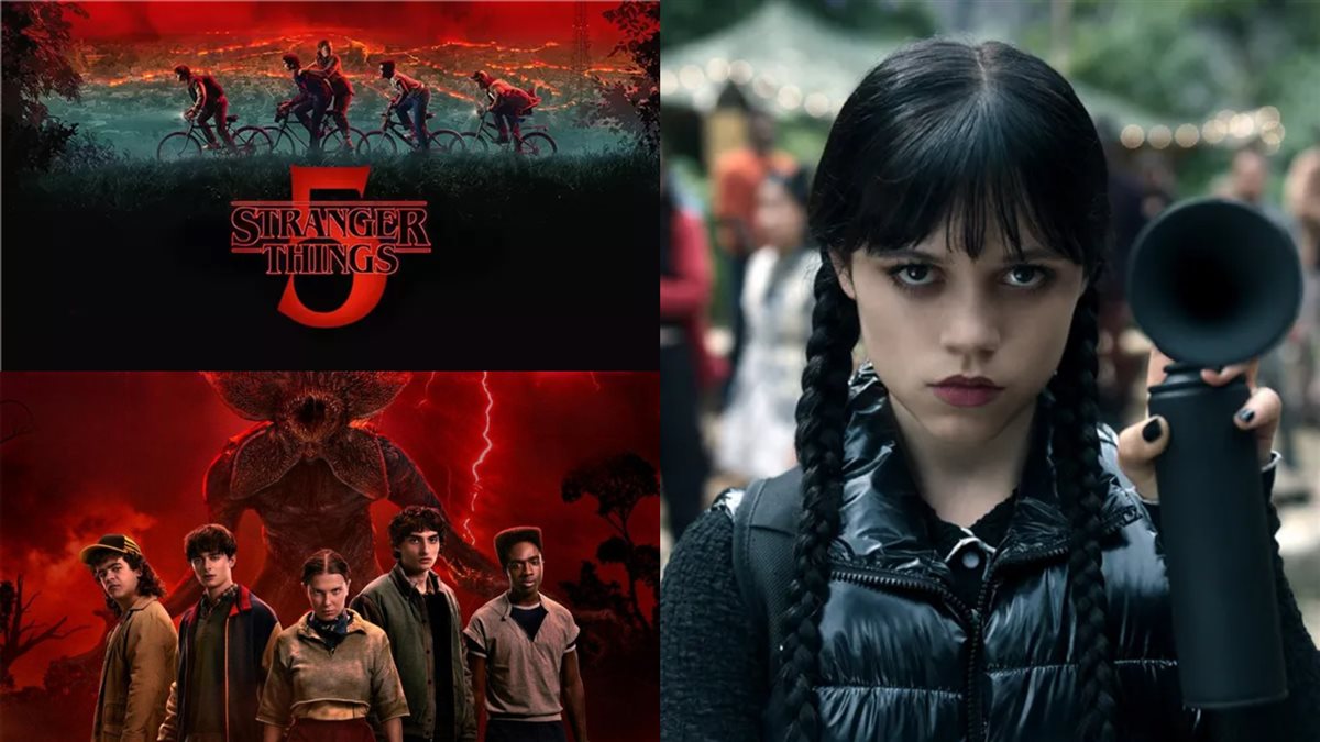 مسلسلات 2 Wednesday و 5 Stranger Things