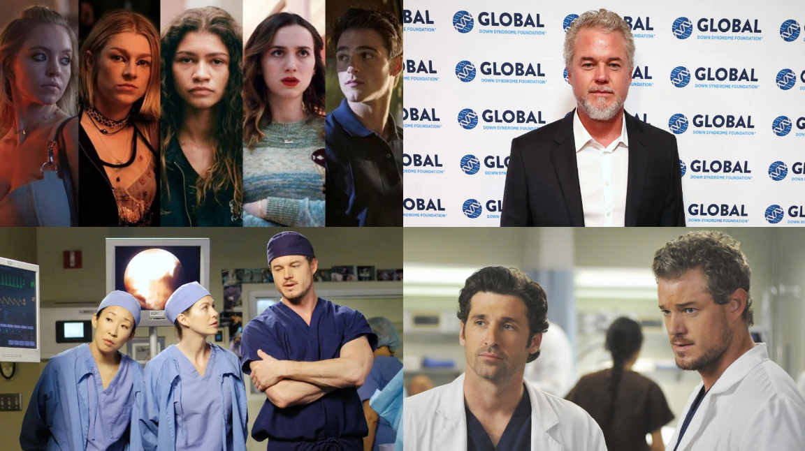 الممثل الراحل إيريك دين ومشاهد من مسلسلاته Grey's Anatomy و Euphoria