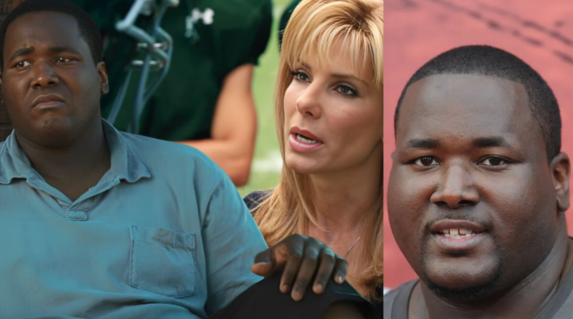 كوينتون آرون بطل فيلم The Blind Side وصورته في الفيلم