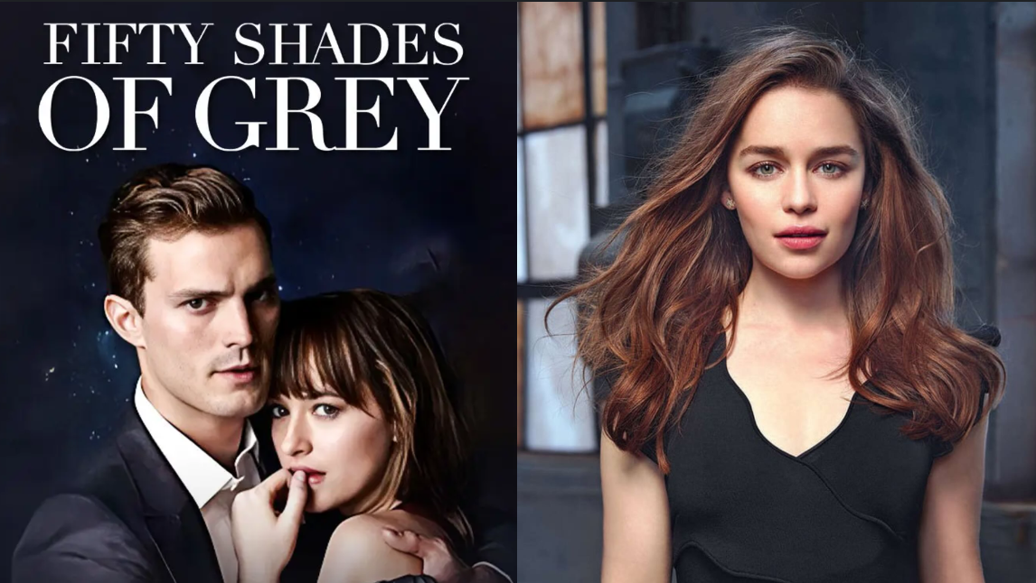 إميليا كلارك وصورة أفيش فيلم Fifty Shades of Grey