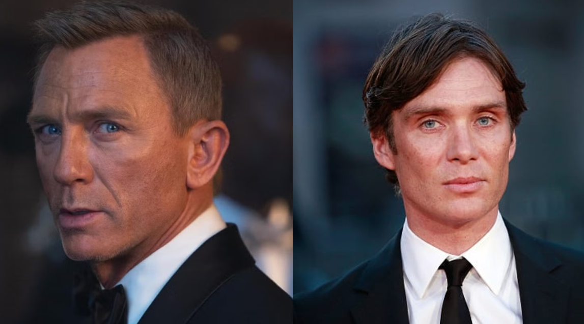 كيليان مورفي و دانيال كريج البطل السابق لسلسلة أفلام James Bond