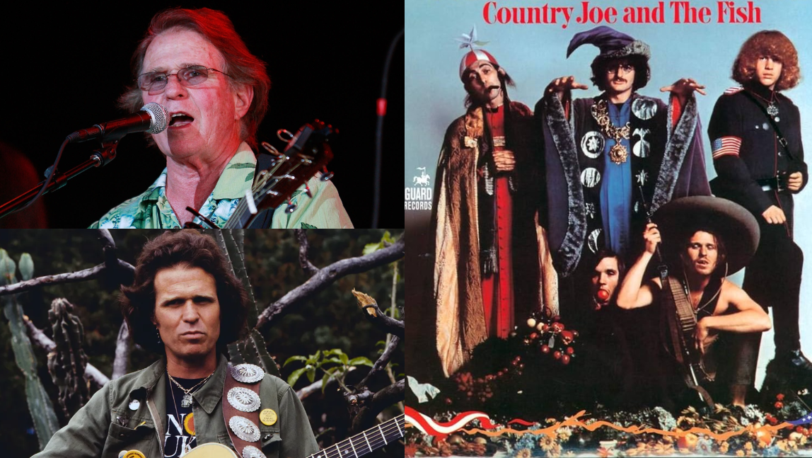المطرب الأمريكي كانتري جو ماكدونالد شبابه وكبره وفرقته Country Joe & The Fish