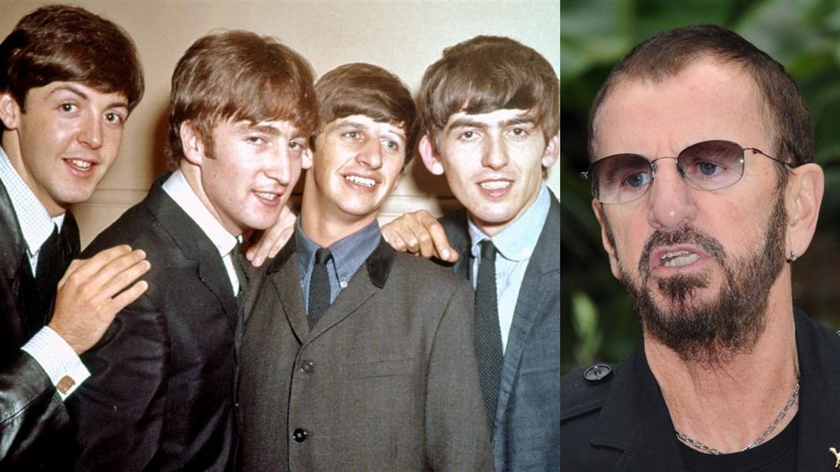 المطرب رينجو ستار وفرقته السابقة The Beatles