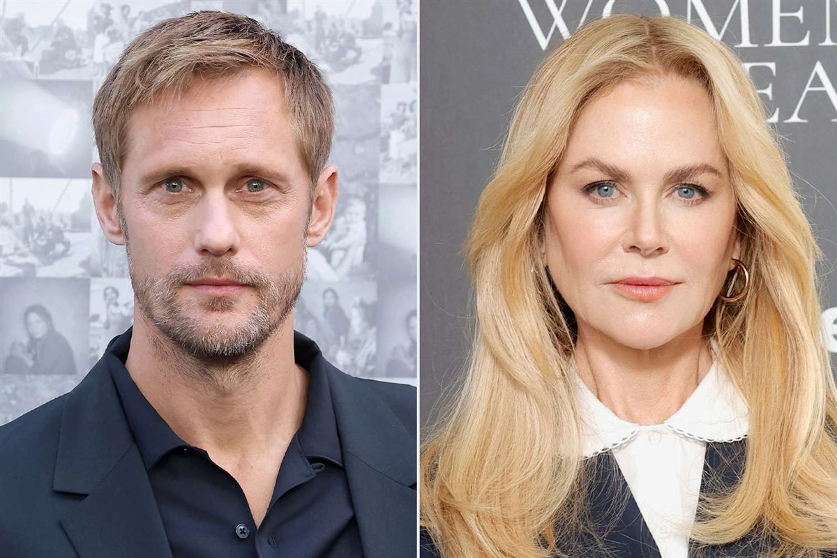 نيكول كيدمان و ألكسندرسكارسجارد أبطال مسلسل Big Little Lies
